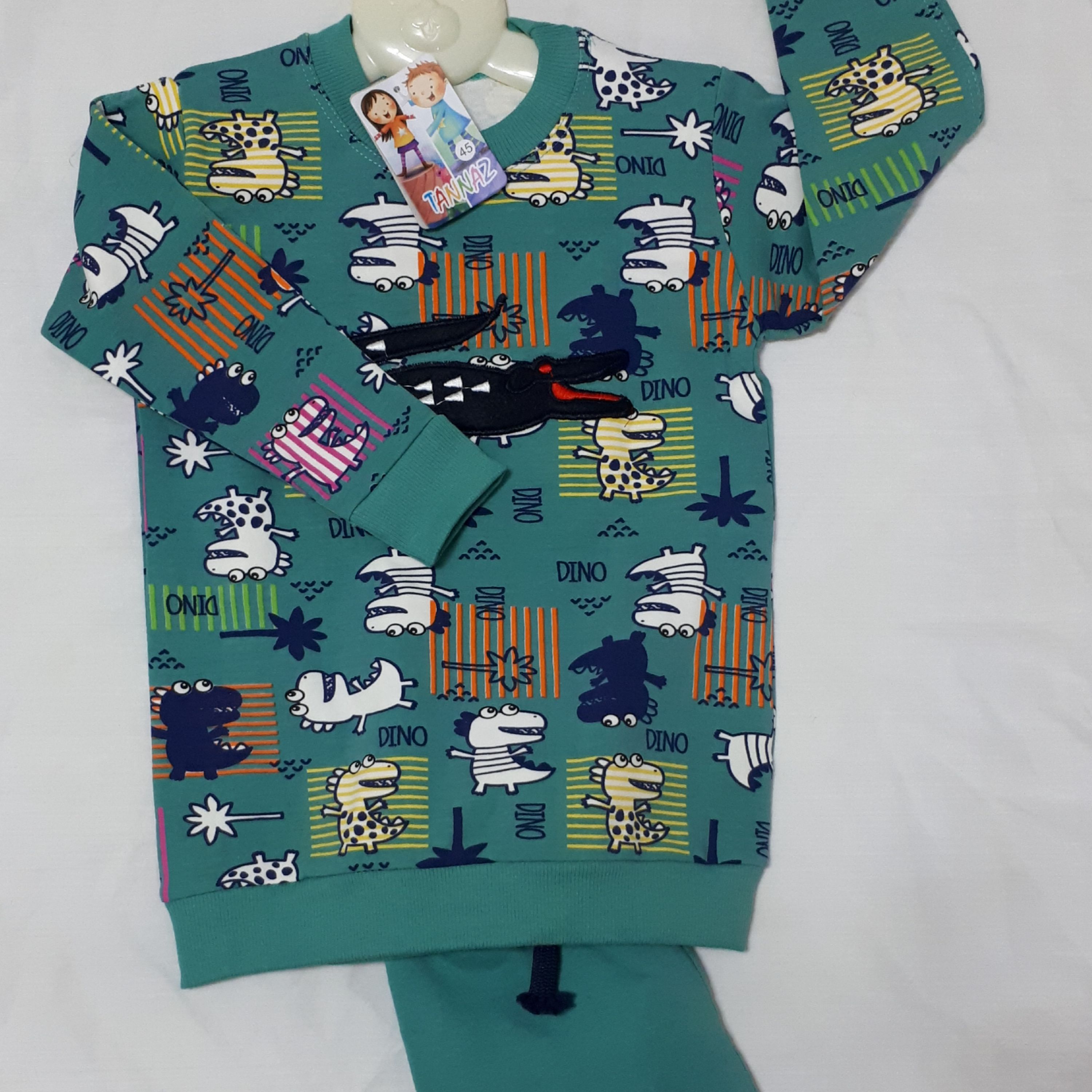 بلوز و شلوار نخ پنبه جنس درجه یک طرح دار بچه گانه