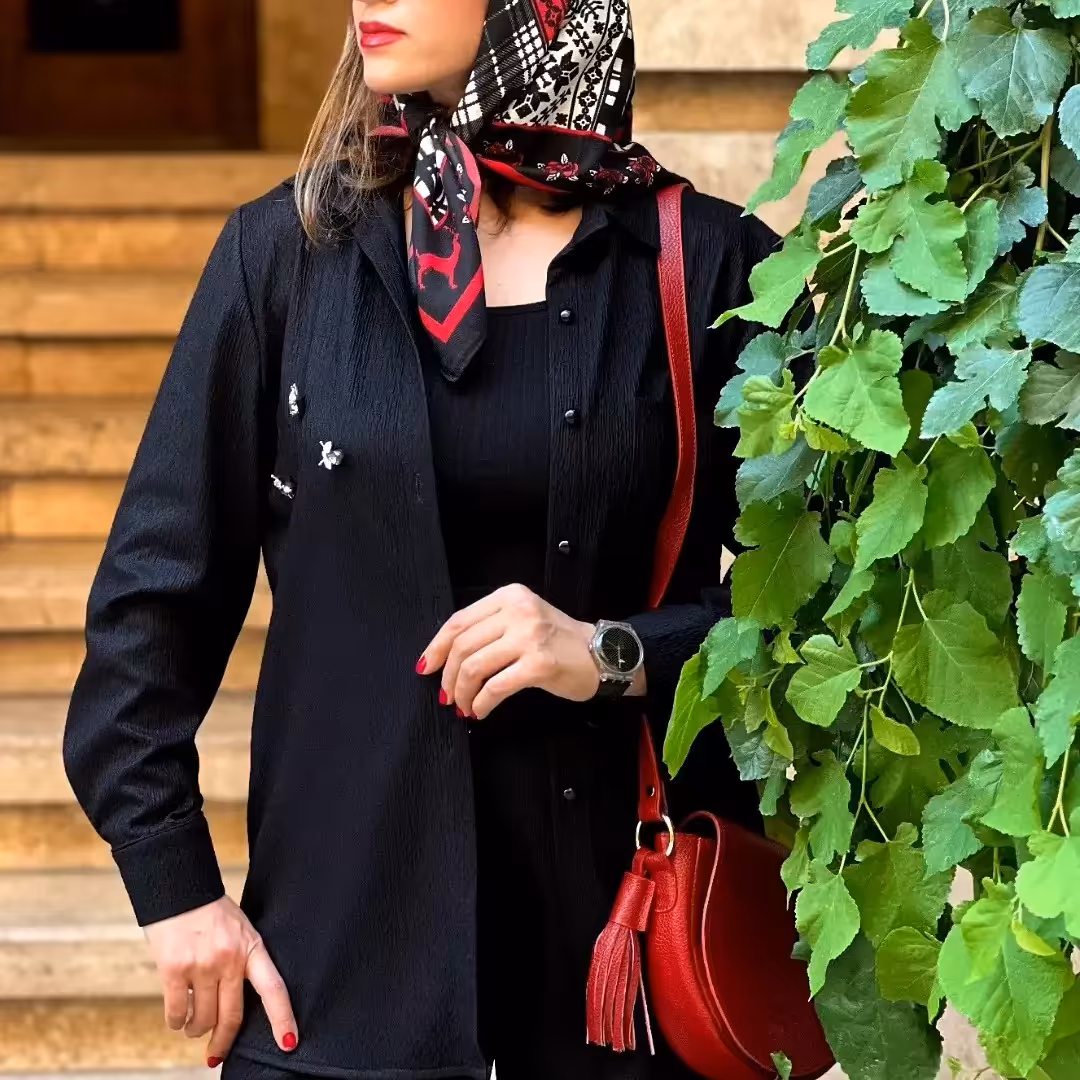 ست شومیز شلوار پلیسه طور