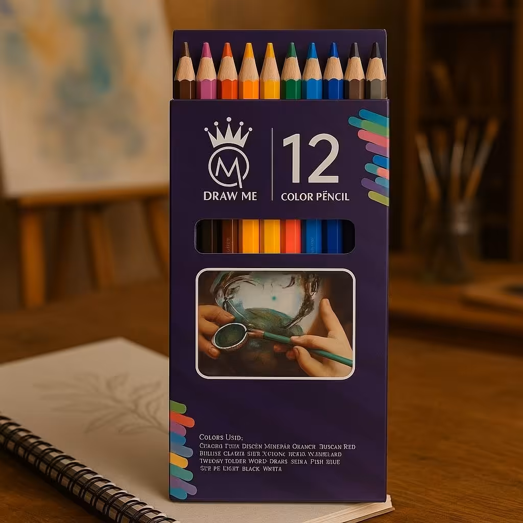مداد رنگی 12 رنگ آرتیست ام کیو MQ