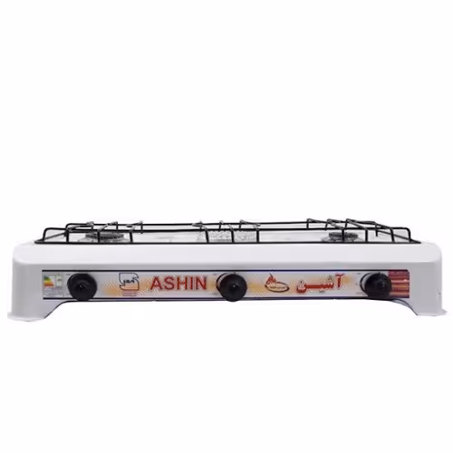 اجاق گاز رومیزی سه شعله آشین تمام لعاب استاندارد