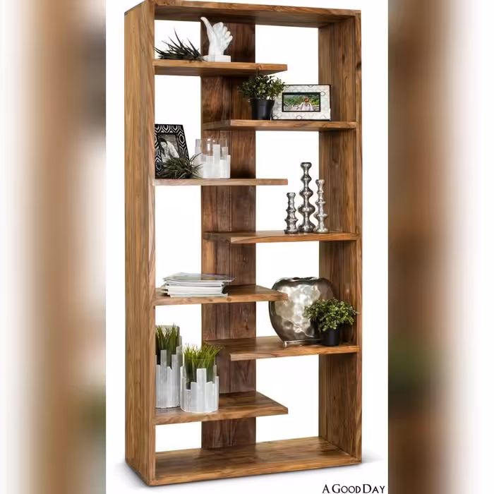 قفسه کتاب و دکوری چوبی کد B05 (مستقیم از تولیدکننده) -ارسال با باربری رایگان