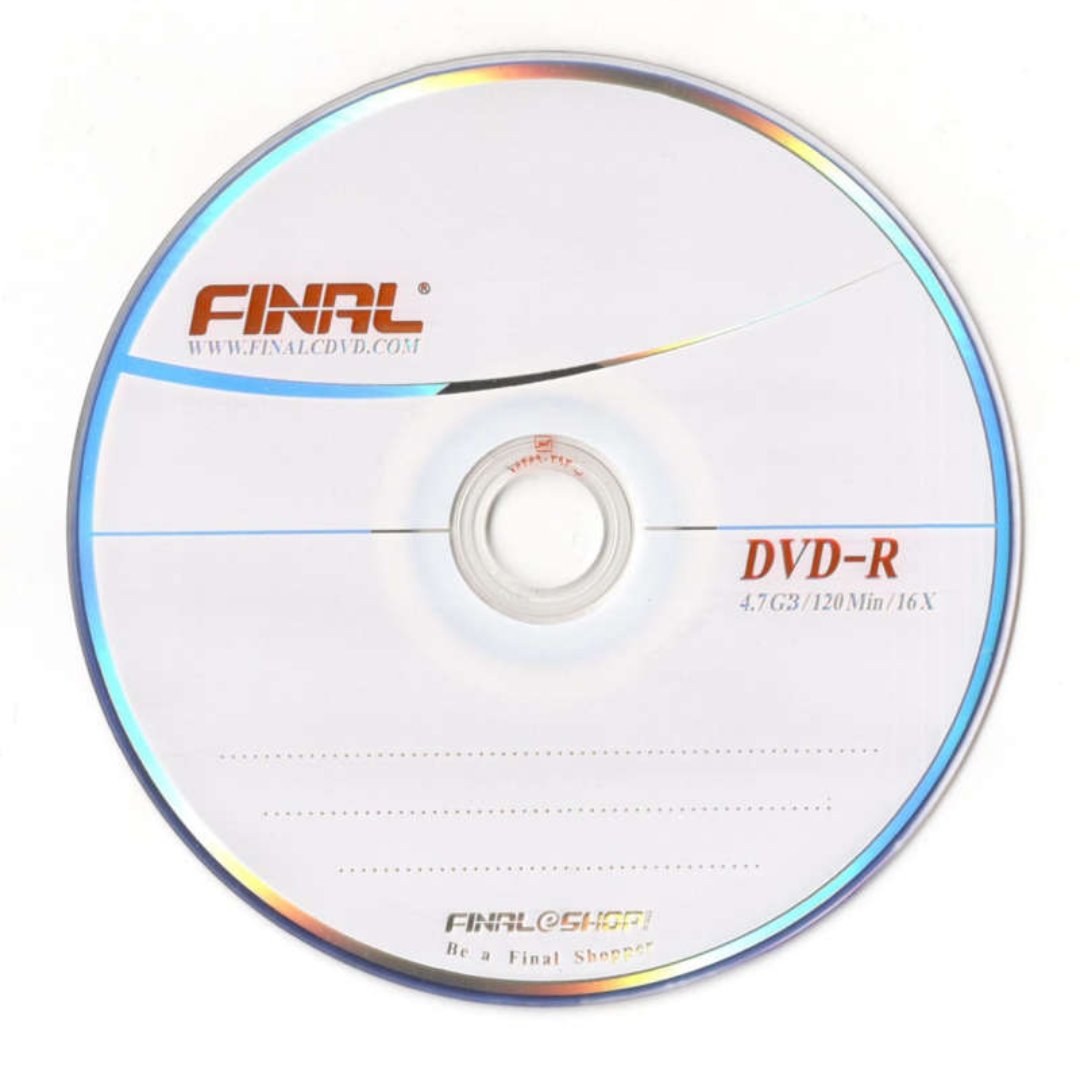 dvd خام بسته 10 عددی