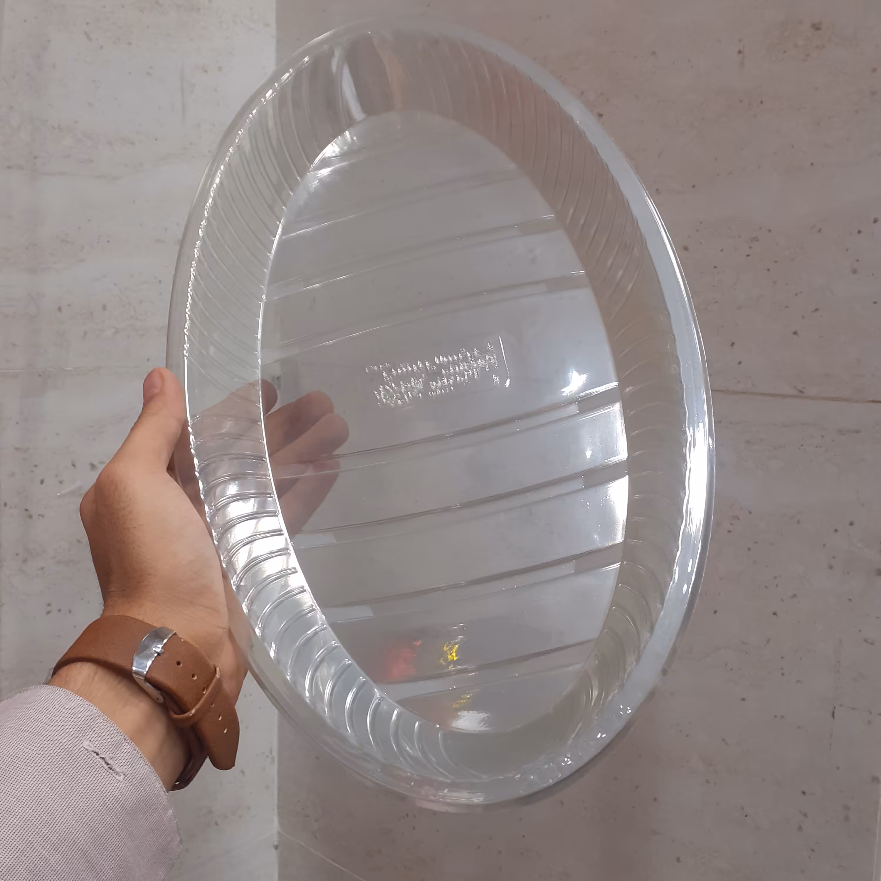 دیس شفاف بیضی یکبارمصرف 39در 23