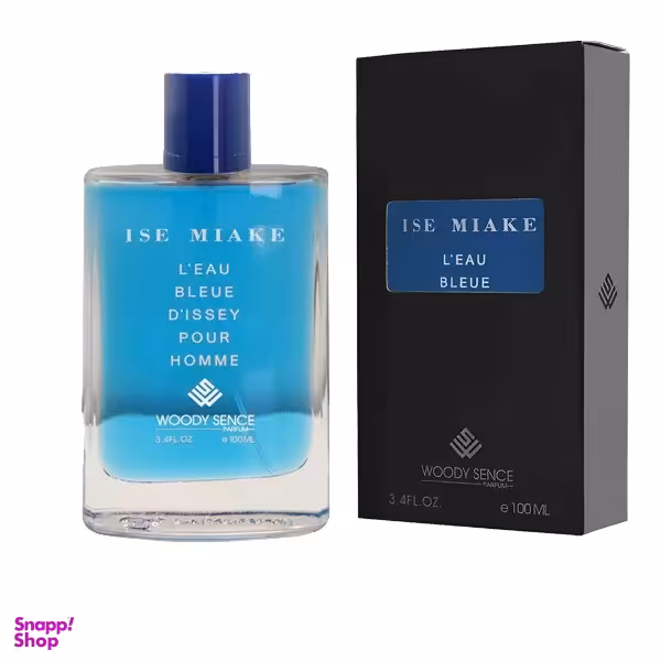 پرفیوم مردانه وودی سنس مدل Ise Miyake Leau Bleue