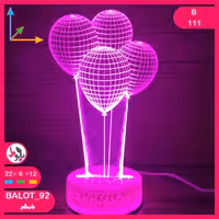 بالبینگ چراغ خواب سه بعدی B111