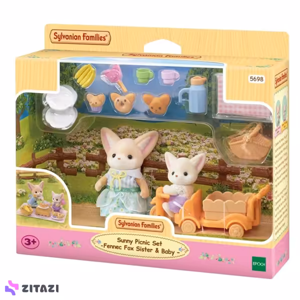 اسباب بازی سیلوانیان فامیلیز مدل Desert Fox Girl And Baby کد 5698 Sylvanian Families