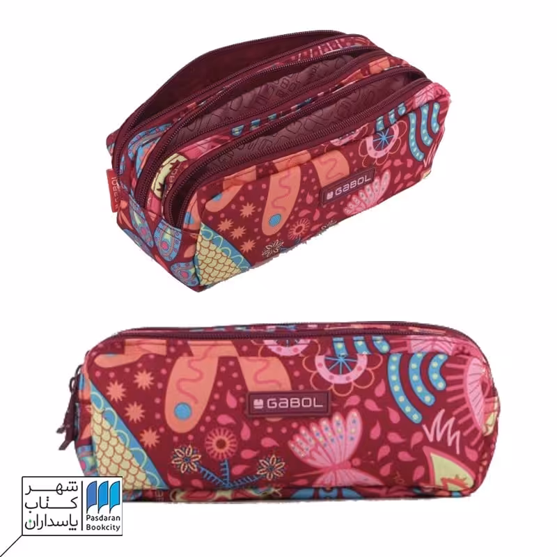 جامدادی سه زیپ هنری lucky 221911099 سایز 9*9*22