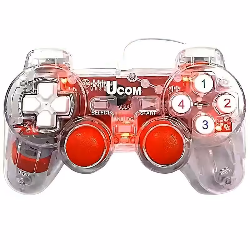 دسته بازی تک شوک دار شیشه ای یوکام Ucom 208-1