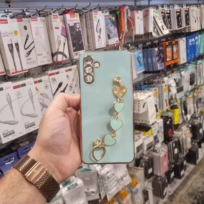 قاب گوشی Galaxy A13 5G سامسونگ طرح مای کیس قلبی آویزدار