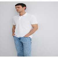 تی شرت یقه پولو سفید مردانه اسلیم فیت برش باریک 064946 27879 Mavi