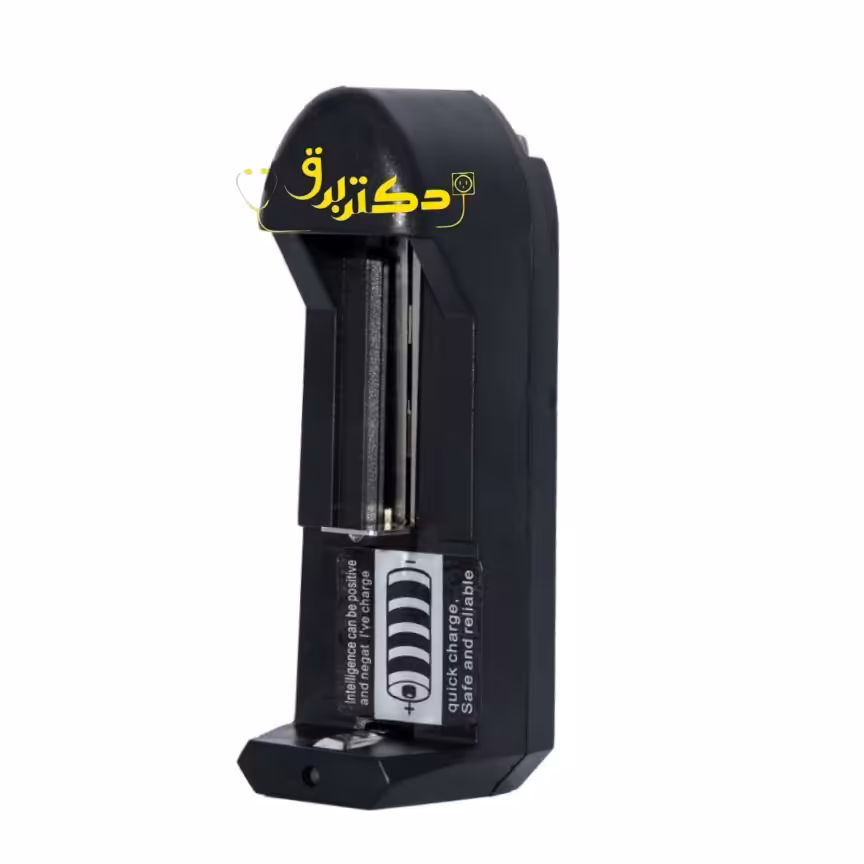 شارژر باتری قلمی تکی. همه کاره، رنگ مشکی
