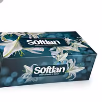 دستمال کاغذی سافتلن 150 برگ دولایه دوبسته جنس قدیمی 
