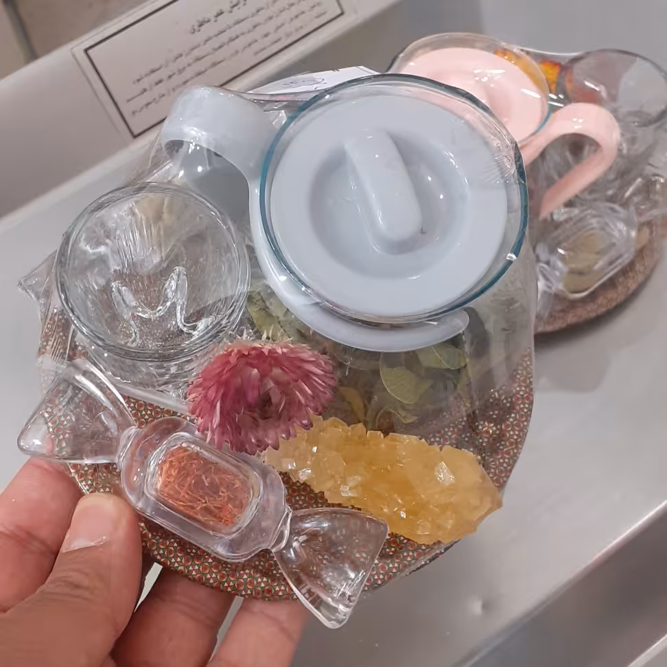 پک سوغاتی قوری  زعفران و...