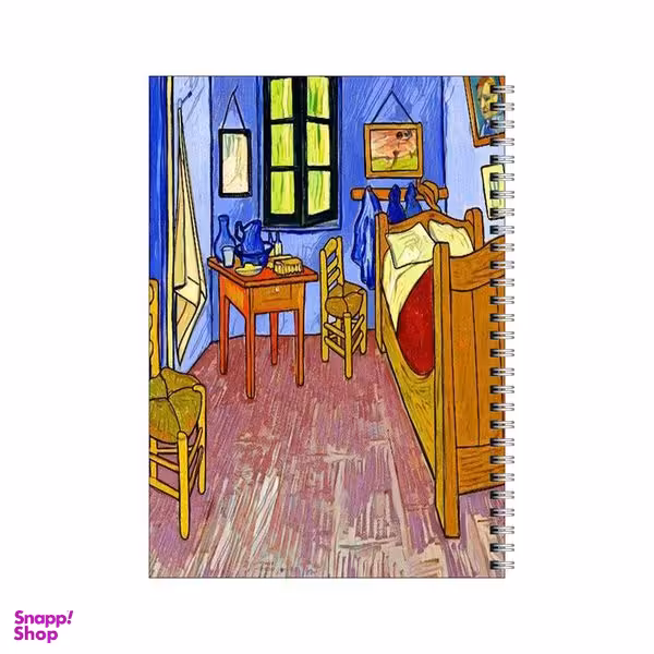 دفتر مشق 100 برگ بامبیلیپ طرح تابلو اتاق ونسان ونگوگ کد 7965301