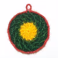 اسکاچ بافتنی طرح مارپیچ
رنگ: سبز، قرمز، زرد، بنفش
سایز: قطر 10 تا 12 سانت
وزن: 30 تا 50 گرم