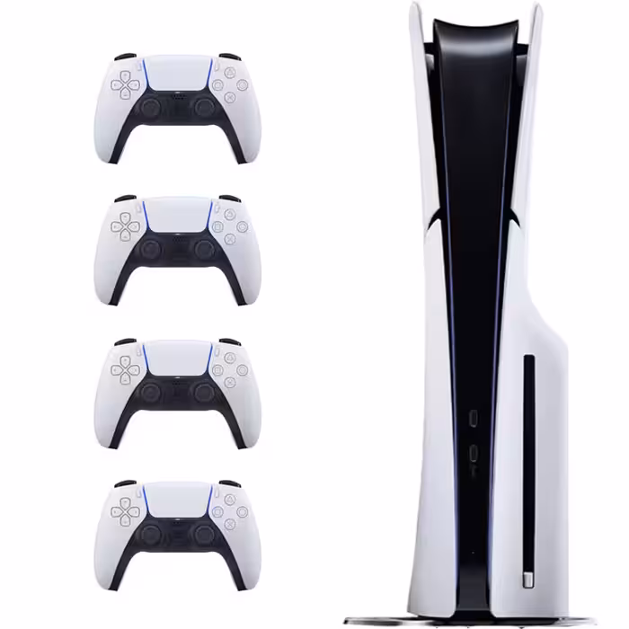 پلی استیشن 5 اسلیم دیسک خور PlayStation Slim Standard باندل دسته اضافی سفید