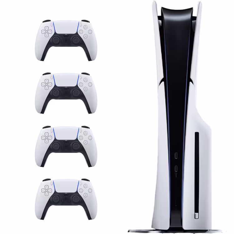 پلی استیشن 5 اسلیم دیسک خور PlayStation Slim Standard باندل دسته اضافی سفید