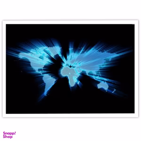 تابلو نوری بکلیت طرح نقشه جهان مدرن مدل W-9240