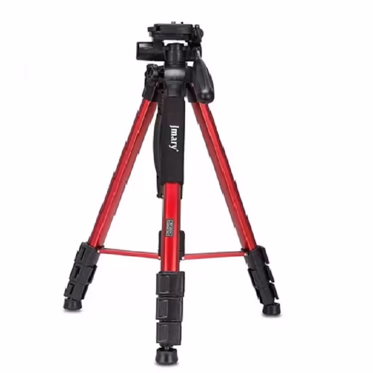 سه پایه دوربین جیماری قرمز (Jmary KP-2254 Camera Tripod (Red