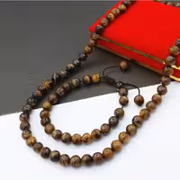 گردنبند و دستبند اسپرت سنگ چشم ببر اکسسوری دستساز زنانه مردانه