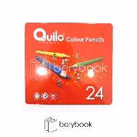 Quilo / کوییلو / مداد رنگی شش گوش / 24 رنگ / جعبه فلزی / 634435