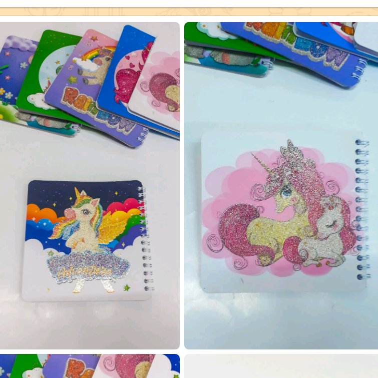 دفتر یادداشت سیمی، طرح اسب تک شاخ
15cm*15cm
