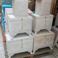 سرویس صندوقچه عروس با سطل و جا دستمالی جدید