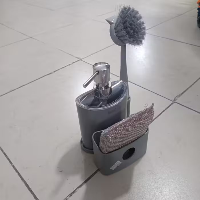 ست جا مایعی بیضی الوان طوسی 