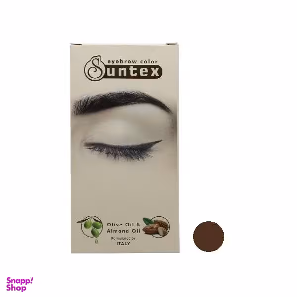 کیت رنگ ابرو سانتکس (Suntex) شماره N6-E7 رنگ بلوند متوسط حجم 30 میلی‌لیتر
