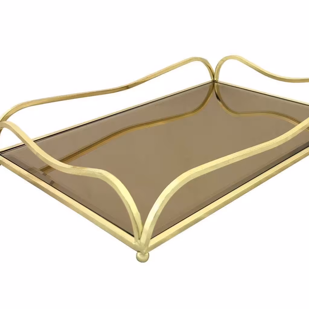 سینی  پذیرایی و دکوری  آینه ای