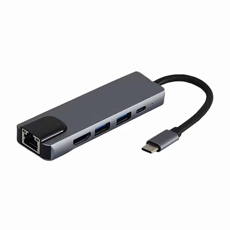 هاب Type-C پنج پورت USB-C HUB