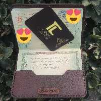 جلد شناسنامه چرم طبیعی و دست دوز کد54تیاراچرم مشهد 