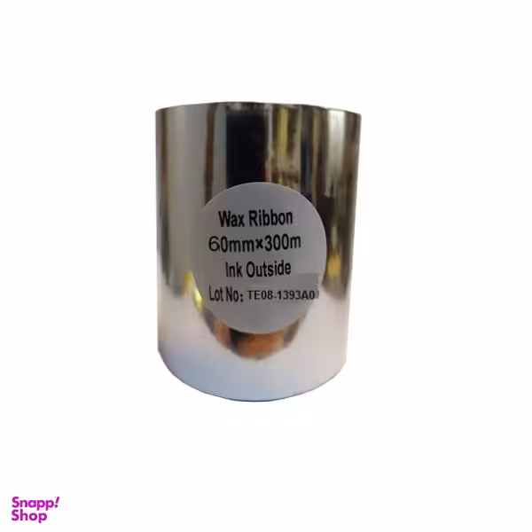 ریبون پرینتر لیبل زن مدل Wax 60mm x 300m