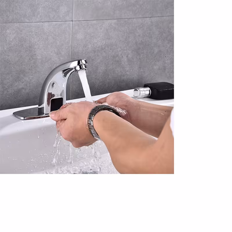 شیر روشوی چشمی تمام برنجی با تجهیزات کامل