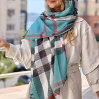 شال نخ اعلا با ضمانت کیفیت دور دستدوز ایستایی عالی سبک ارسال رایگان قبل از ثبت موجودی گرفته شود