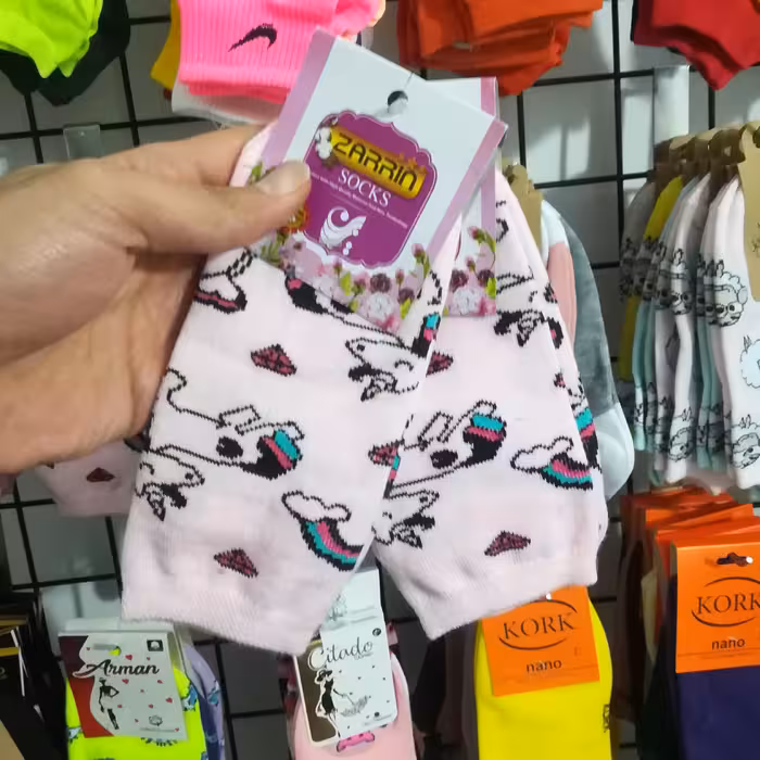 جوراب یونیکورن صورتی