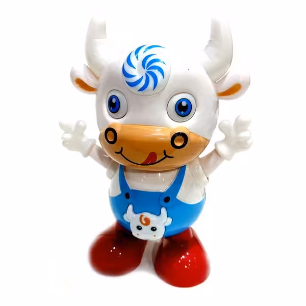 گاو شاخ دار باطری خور موزیکال و حرکتی جذاب ویژه کودکان فعال نشکن