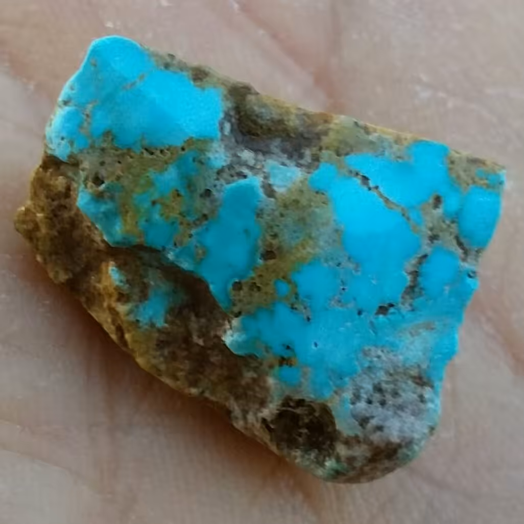 اسلایس سنگ راف فیروزه آبی ااصل نیشابور 100 در 100 طبیعی بی نظیررر شااهکار خلقت
