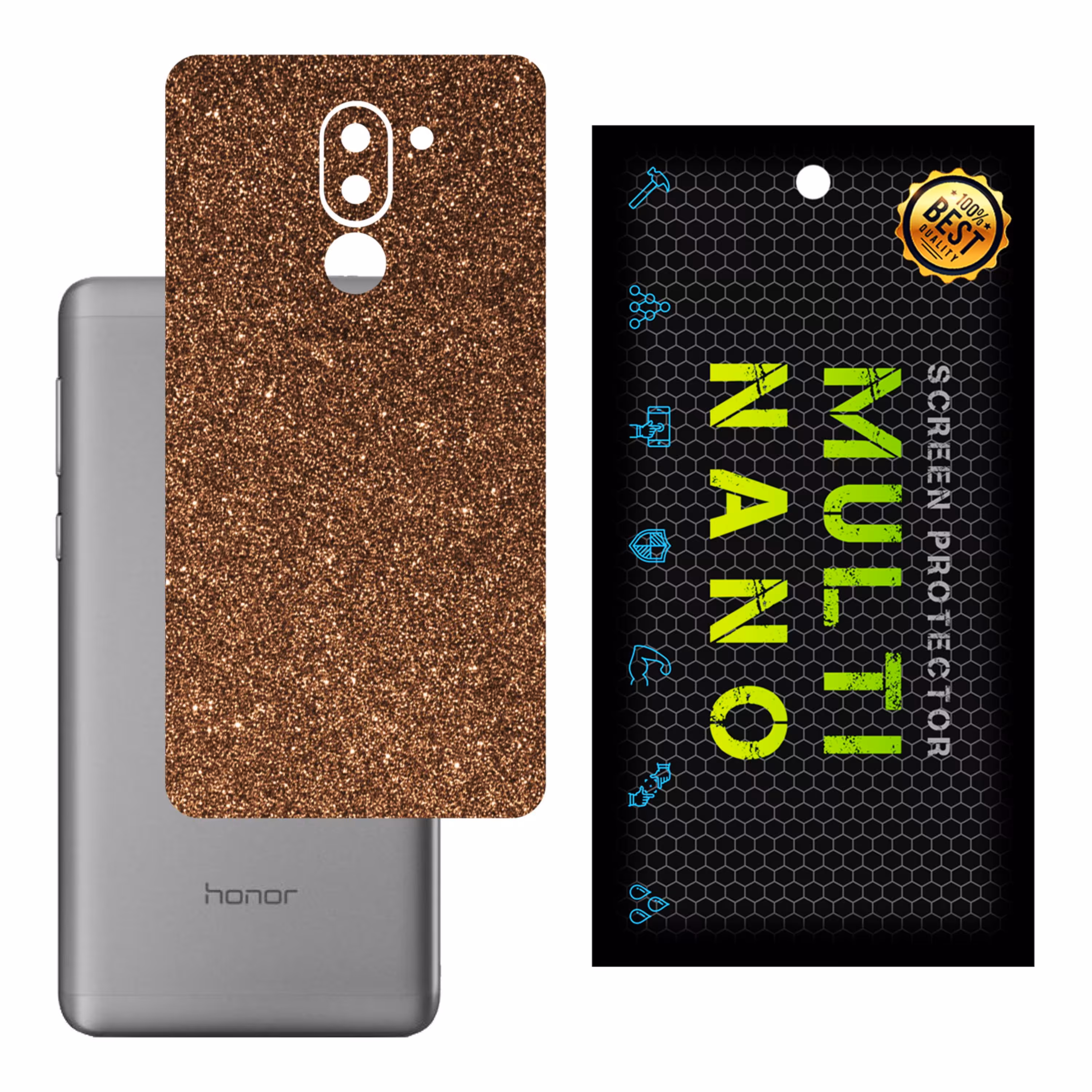 برچسب پوششی MultiNano مدل X-G1F-Bronze برای پشت موبایل هوآوی GR5 2017