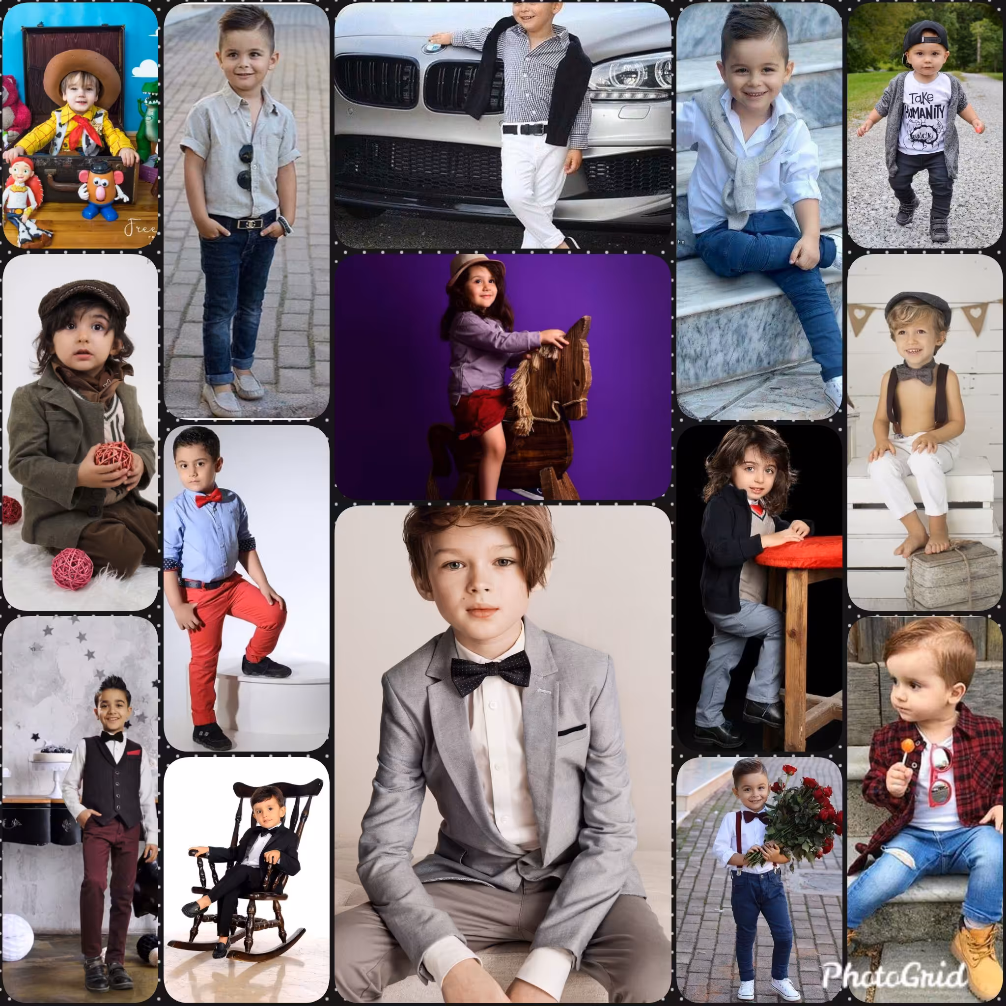 فتوشاپ و مونتاژ عکس کودک با تم پسرانه