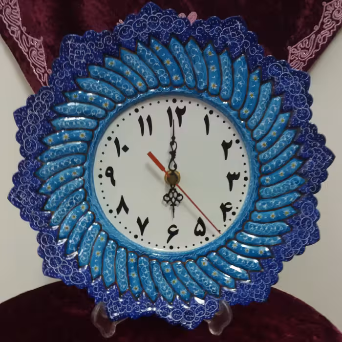 ساعت مینا کاری 30 سانتی در طرحهای مختلف و اندازه های متفاوت