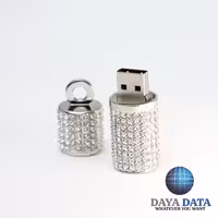 فلش مموری فانتزی دایا دیتا استوانه جواهر مدلJE1002-67 ظرفیت64GB -USB3رنگ نقره ای