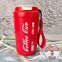 تراول ماگ کافی کاپ طرح نوشابه ای رنگ قرمز