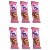 بیسکویت روکشدار با کرم توت فرنگی تایم - 30 گرم بسته 6 عددی