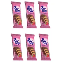 بیسکویت روکشدار با کرم توت فرنگی تایم - 30 گرم بسته 6 عددی