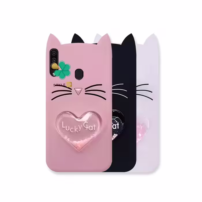 کاور آکواریومی گوشی سامسونگ Galaxy A20s طرح Lucky Cat