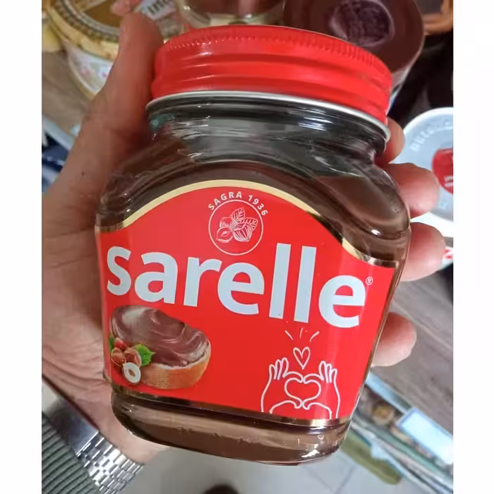 شکلات صبحانه کرم کاکائوی فندقی سارلا( Sarelle ) شیشه ی 350 گرمی ترکیه | amazonchi