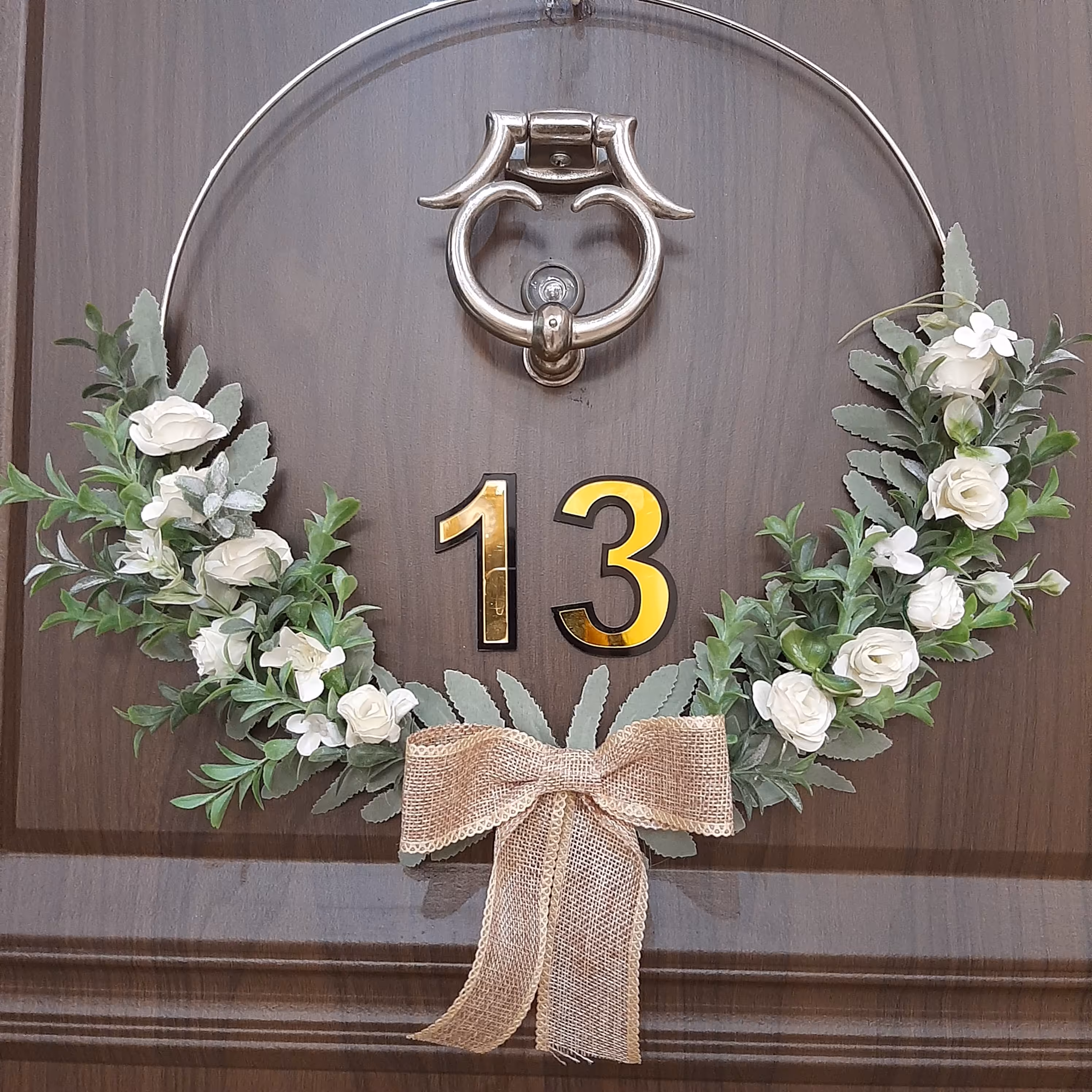 حلقه گل پینترستی با حلقه استیل