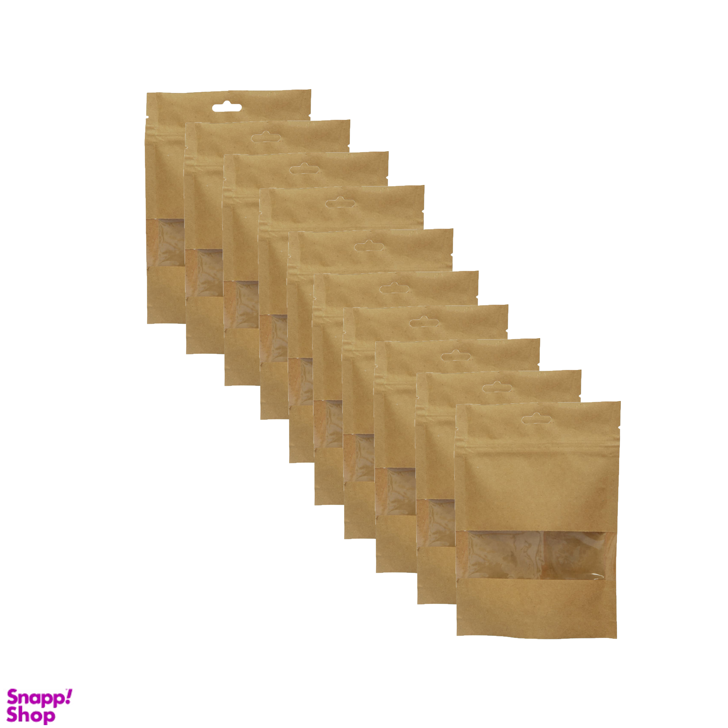 پاکت کرافت زیپ کیپ کد 20×30 مجموعه 10 عددی