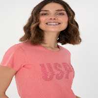 لباس خواب و لانژره زنانه صورتی یو اس پولو - فروشگاه لباس شهرمون